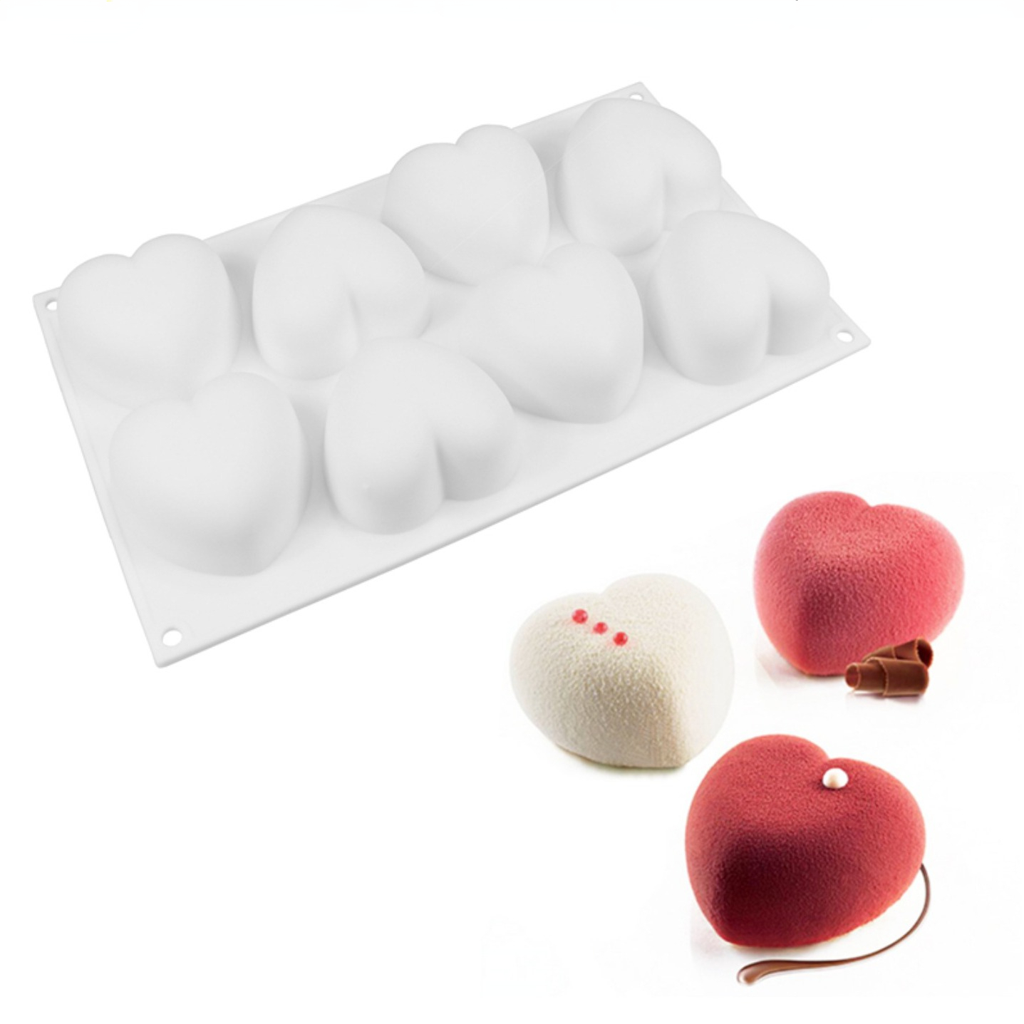 Candle Making Kit - Miłość serce silikonowe formy do mydła