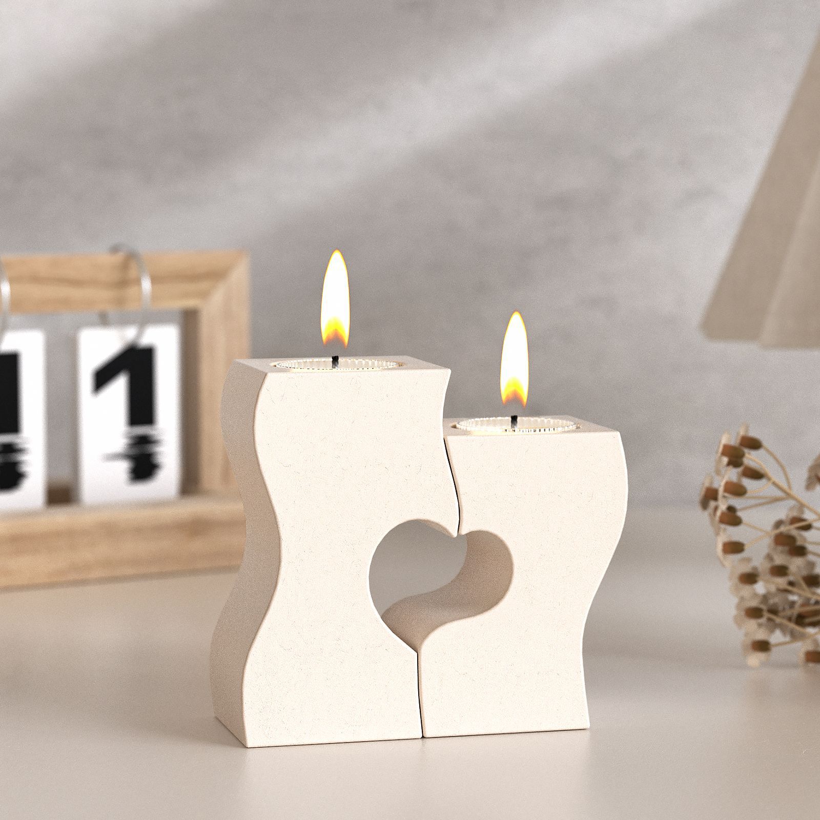 S Heart Candlestick Silicone M – Candle Molds recenzja i cena