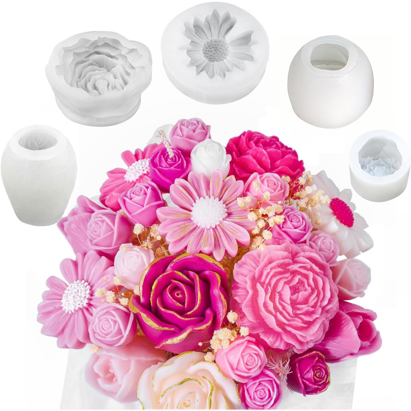 Zestaw 5 form do świec w kszta – Candle Making Kit recenzja i cena