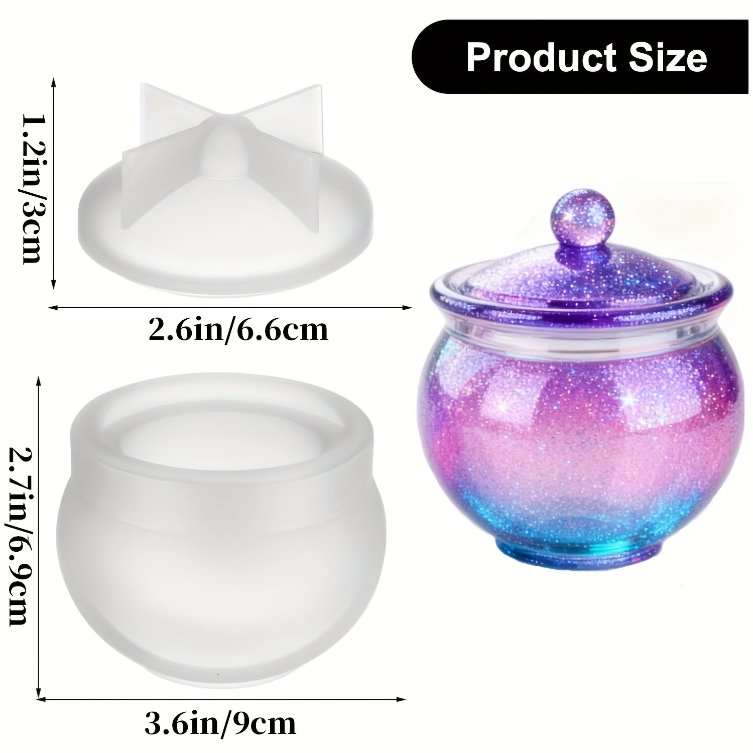 1 zestaw okrągłych form z żywi – Candle Molds recenzja i cena
